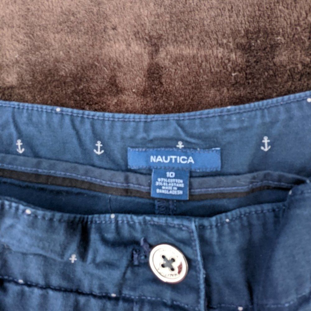 Nautica Size 10 Navy Shorts - Picture 3 of 4
